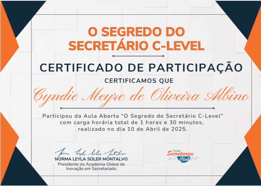 O Segredo do secretario c Level